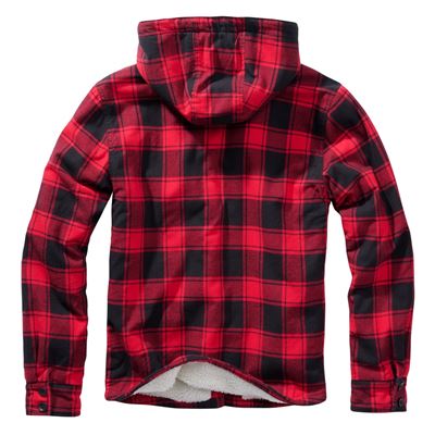 Lumber Jacket Hooded  RED/BLACK