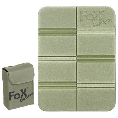 Foldable THERMAL Seat Pad w/ MOLLE Pouch GREEN