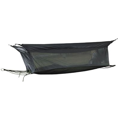 Network rocking JUNGLE with mosquito net 220x75x55cm OLIVE