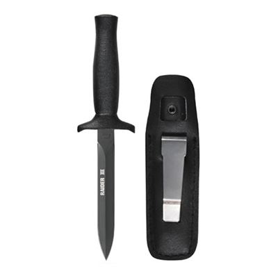 Knife dagger into the shoes RAIDER III stainless steel with case BLACK