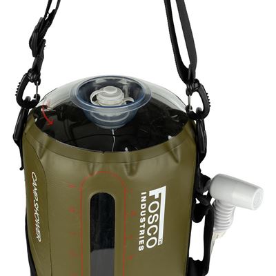 Outdoor camp shower 12L (with pump) GREEN