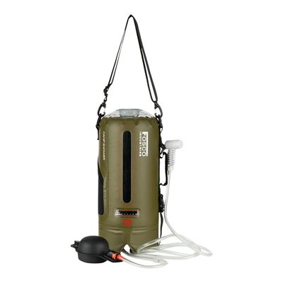 Outdoor camp shower 12L (with pump) GREEN