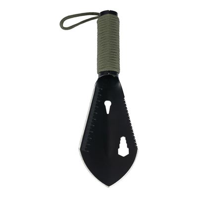 Lopatka SURVIVAL 7v1 paracord ČERNÁ
