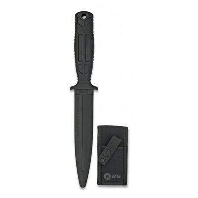 Knife training K25 rubber BLACK