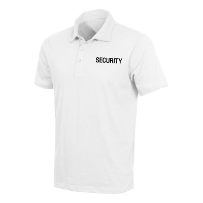 Moisture Wicking Security Polo Shirt WHITE