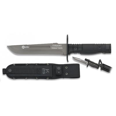 Knife K25 TYRANT fixed blade BLACK