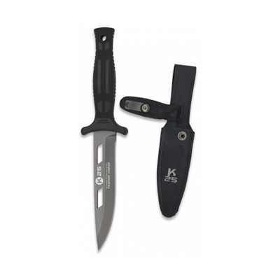 Knife K25 32193 fixed blade BLACK