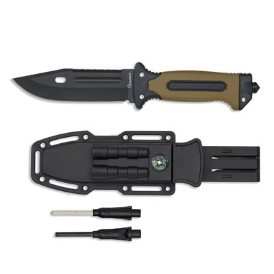 Knife 32664 with Sheath and Survival Equipment