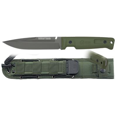 Fixed blade knife 32756 with sheath GREEN