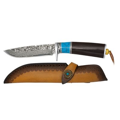 Hunting knife 32789 Damascus blade