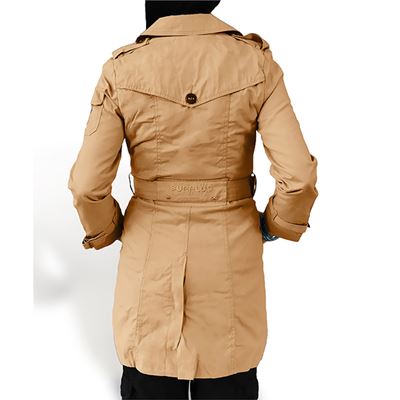 Women's Coat Trenchcoat BROWN