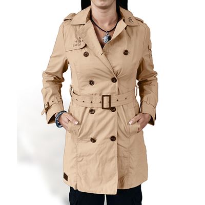 Women's Coat Trenchcoat KHAKI