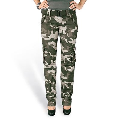 Trousers women SLIMMY PREMIUM BLACK CAMO
