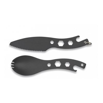 OUTDOOR set Fork Knife Spoon BLACK