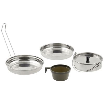 Mess Kit Stainless Steel 5-part