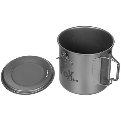 Pot FOX with Lid 1,1 l TITANIUM