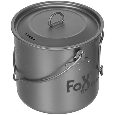 Pot FOX with Lid 1,1 l TITANIUM