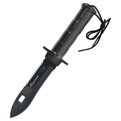 Deluxe Adventurer Survival Kit Knife BLACK