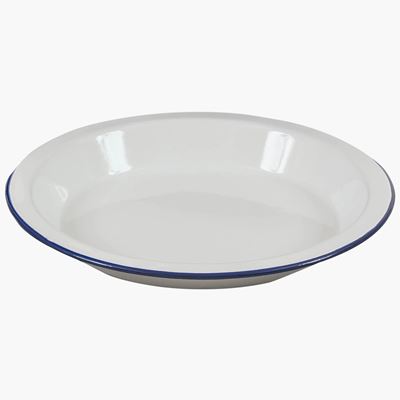 Plate deep in diameter 24 cm WHITE / BLUE  CP228-WE 2