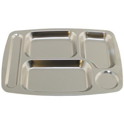 Stainless steel dining tray