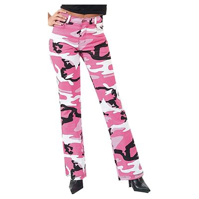 Women's Pants PINK CAMO STRETCH FLARE