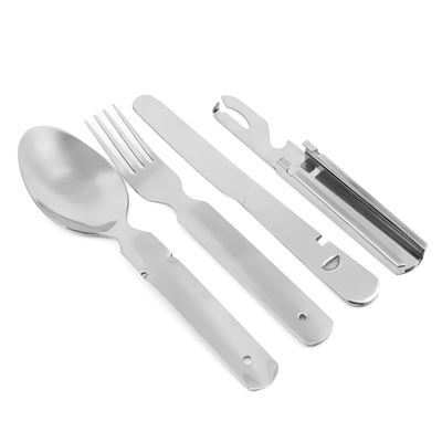 Four-piece field cutlery AČR stainless steel