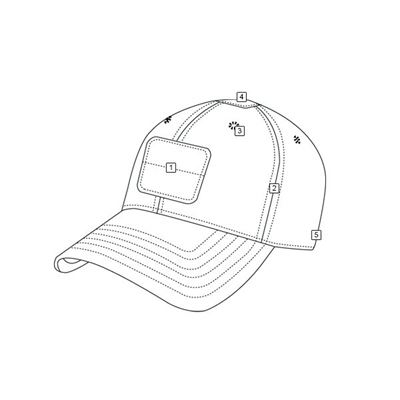 CONTRACTOR hat with VELCRO panels MULTICAM ARID