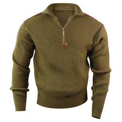 ACRYLIC COMMANDO sweater quarter zip OLIVE
