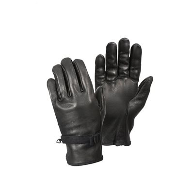 Leather Gloves D-3A BLACK