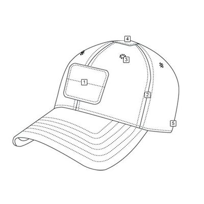 CONTRACTOR hat with VELCRO panels DIGITAL WOODLAND