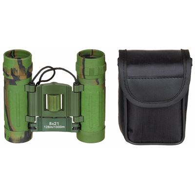 Binoculars 8x21 collapsible WOODLAND