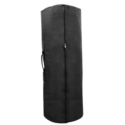 Canvas Duffle Bag with Side Zipper BLACK size  GIANT ROTHCO 3491 3