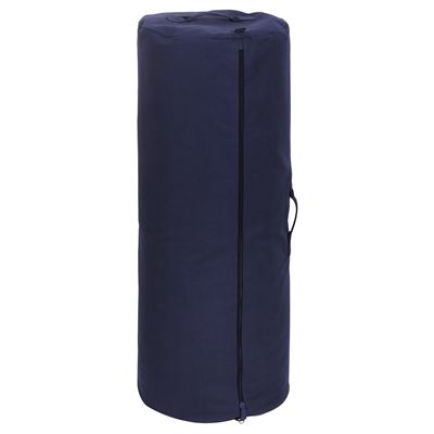 Canvas Duffle Bag with Side Zipper NAVY BLUE size  GIANT