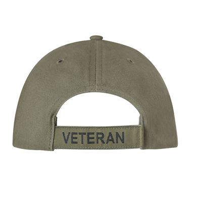 Vintage VETERAN ARMY Low Profile Cap OLIVE