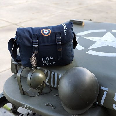 Canvas shoulder bag RAF WWII BLUE