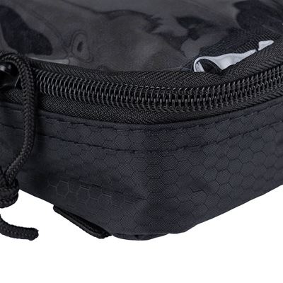 HEXAGON ORGANIZER Pouch, transparent, small, BLACK 101INC 359583-BLK 3