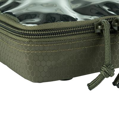 HEXAGON ORGANIZER Pouch, transparent, small, GREEN 101INC 359583-GR 2