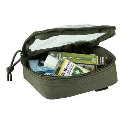 HEXAGON ORGANIZER Pouch, transparent, small, GREEN 101INC 359583-GR 5