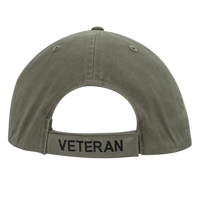 Cap Vintage Veteran with US Flag GREEN ROTHCO 3599 3