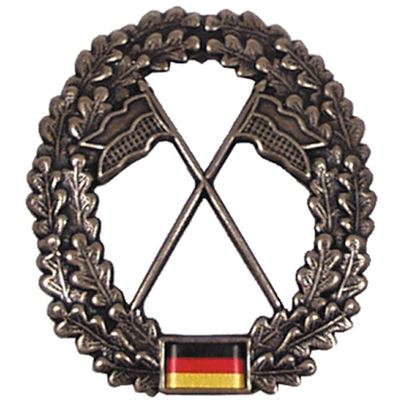 BW beret badge on HEERESAUFKLÄRER metal