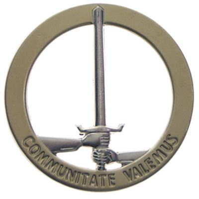 BW beret badge on 1 NL / D-CORPS metal