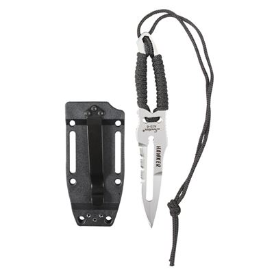 Paracord Knife with Sheath SILVER/BLACK
