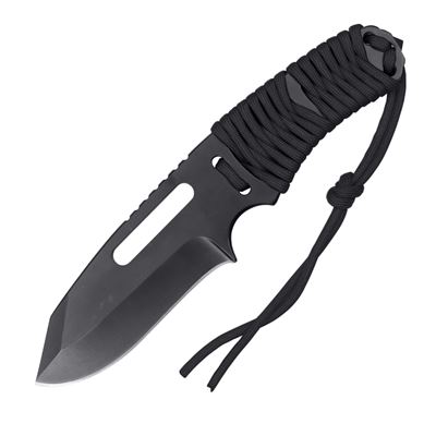 Paracord ROTHCO knife with fixed blade + tinder