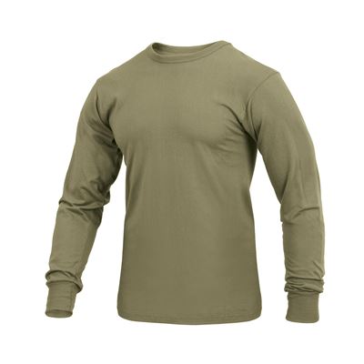 T-SHIRT Long sleeve SOLID COYOTE BROWN