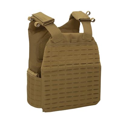 LASER CUT Plate Carrier Vest COYOTE BROWN oversized
