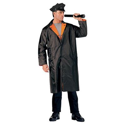 DELUXE raincoat reflective orange / BLACK