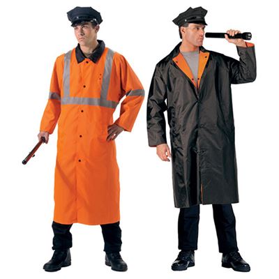 DELUXE raincoat reflective orange / BLACK