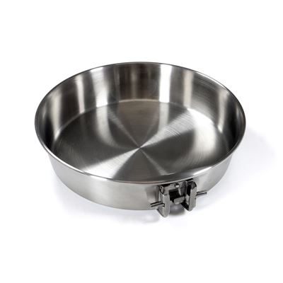 Pan deep with folding handle STAINLESS STEEL