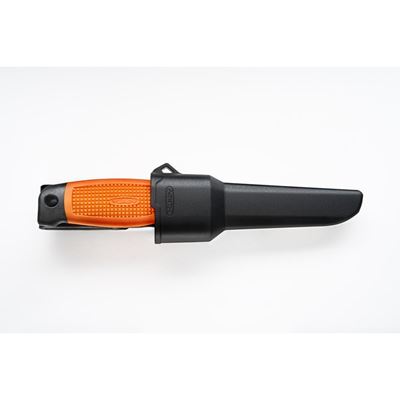 Knife BRIGAND STAINLESS STEEL with fixed blade ORANGE