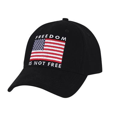 Freedom Is Not Free Low Profile Cap BLACK
